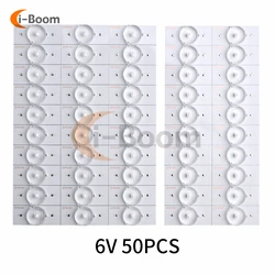 Koraliki lampa SMD LED 3V 6V dioda elektroluminescencyjna z soczewka optyczna miterą do naprawy pasków tylne podświetlenie LED do telewizora 32-65 Cal