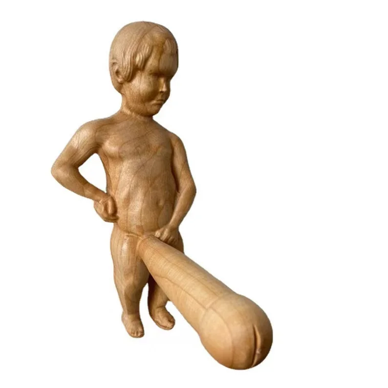 Funny Penis Toilet Paper Holder Wooden Naked Man Wall Mounted Tissue Roll Shelf Bachelor Home Decor Creative Rolls Organizer