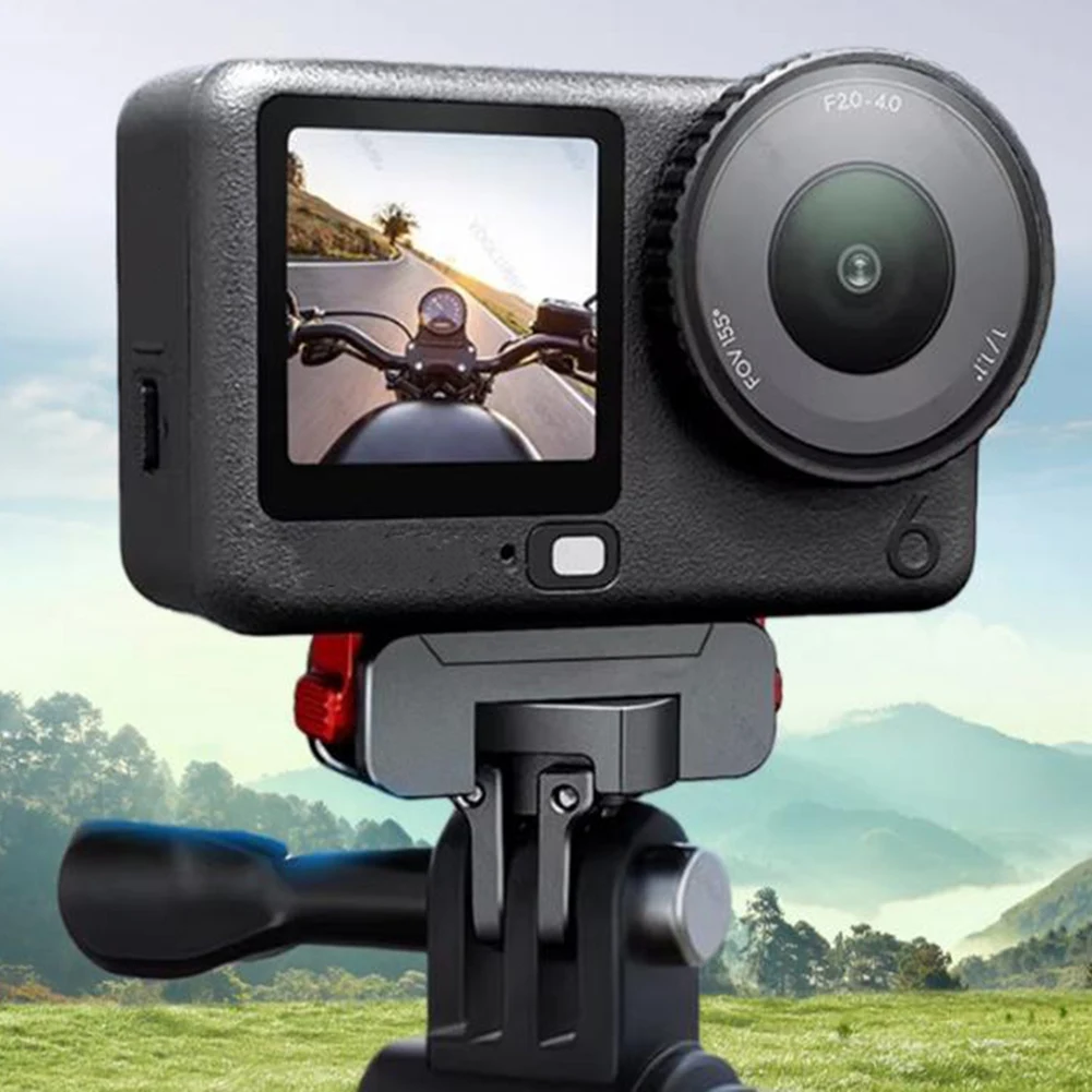 360° Magnetic Quick Release Adapter Rotatable 2-Prong Mount Base for Action6/ Nano, Camera Accessory