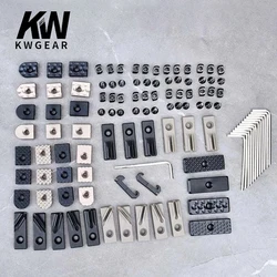 Wadsn Tactical M-LOK Keymod 20mm Picatinny Rail Cover Wire Cable Management For PEQ DBAL-A2 Hunting Flashlight Hand Guard