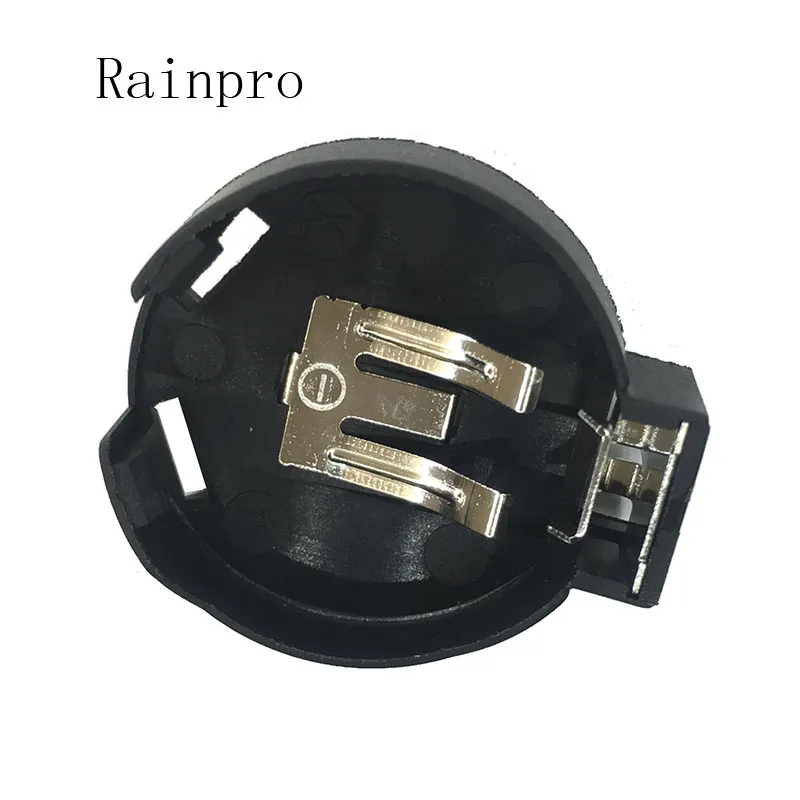 5 sztuk/partia CR2450 2450 guzik na monety, etui z gniazdem na baterie, 2 szpilki, czarne.