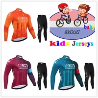 Ineos Kids Autumn Baby Cycling Long Sleeves Cycling Jerseys Set Breathable Bike Clothes Bicycle Wear Ropa Maillot Ciclismo Boys