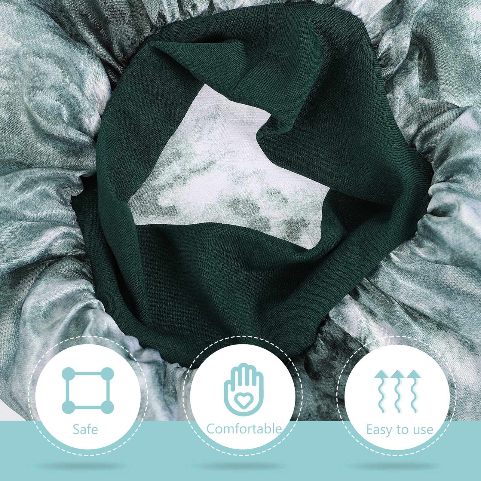 

3pcs Satin Pcs Long Hair Sleep Long Hair Bonnet Cap Wide brimmed Elastic Bonnet Women Anti Reusable