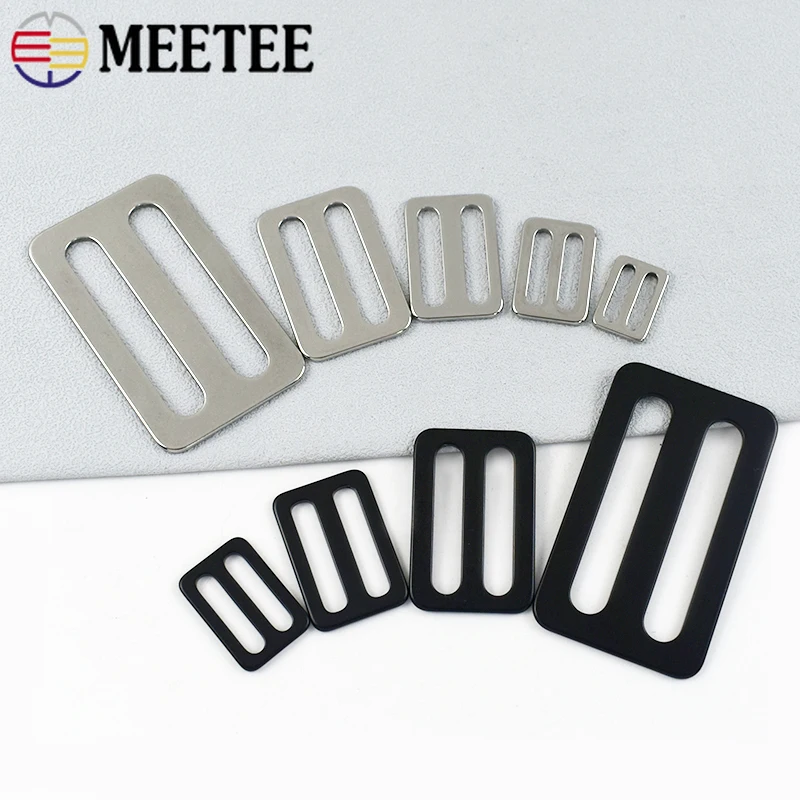 

2/4/5Pcs 15-38mm Stainless Steel Ring Buckles for Bags Belt Tri-Glides Slider Hook Dog Leash Webbing Clasp Hardware Accessories
