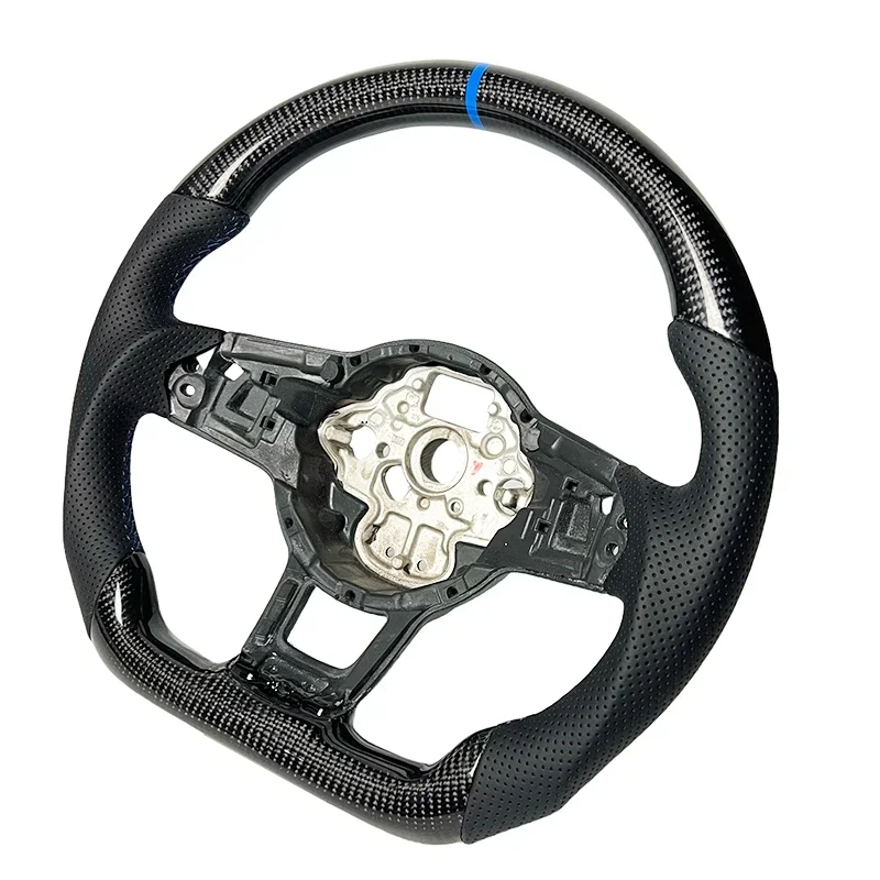 

NewReal Carbon Fiber Sports Steering Wheel For Volkswagen Golf POLO GTI GTD Upgraded Carbon Fiber Steering Wheel MK7 Steering Wh
