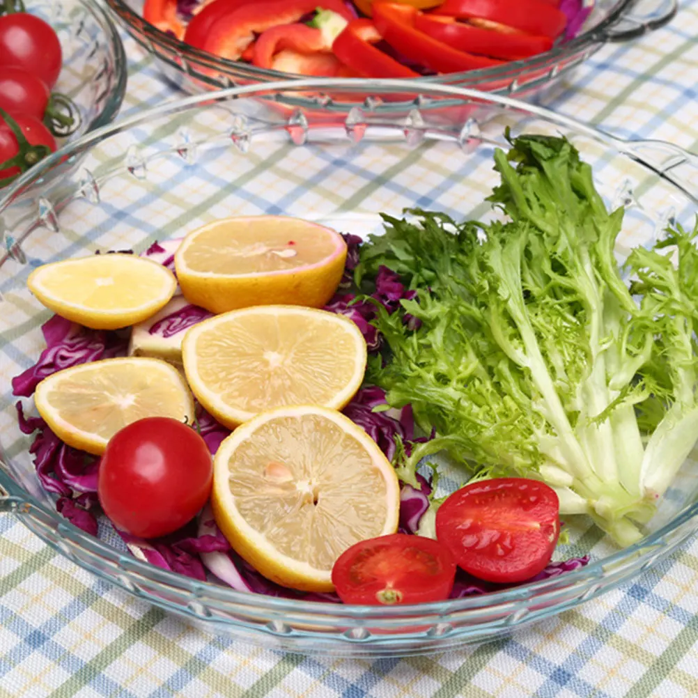 

1Pcs Heat-Resistant Glass Baking Tray Thickened Tempered Glass Oven Microwave Safe Dish for Baked Rice Fish Cooking Serving