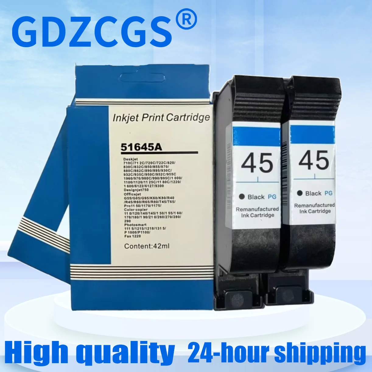 

51645A 45 Ink Cartridge Remanufactured for HP45 for HP51645A Deskjet 710c 720c 815c 832c 850c 930c 950c 955c 980c P1000 P1100