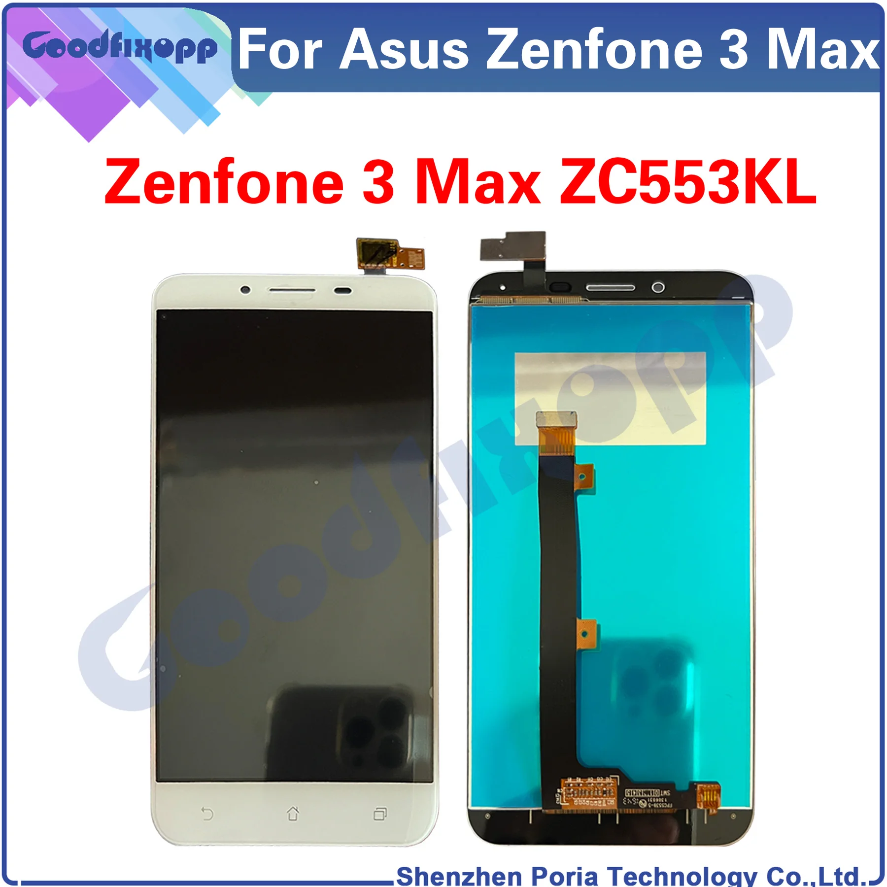 

For Asus Zenfone 3 Max ZC553KL X00DDB X00DDA X00DD LCD Display Touch Screen Digitizer Assembly Repair Parts Replacement