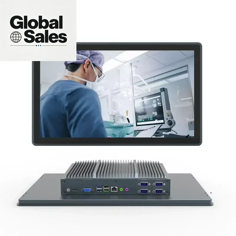 15.6 18.5 Inch Industrial Touch Panel PC All in One Windows 10 Core i3 i5 i7 J1900 J4125 VESA USB RJ45 Touchscreen