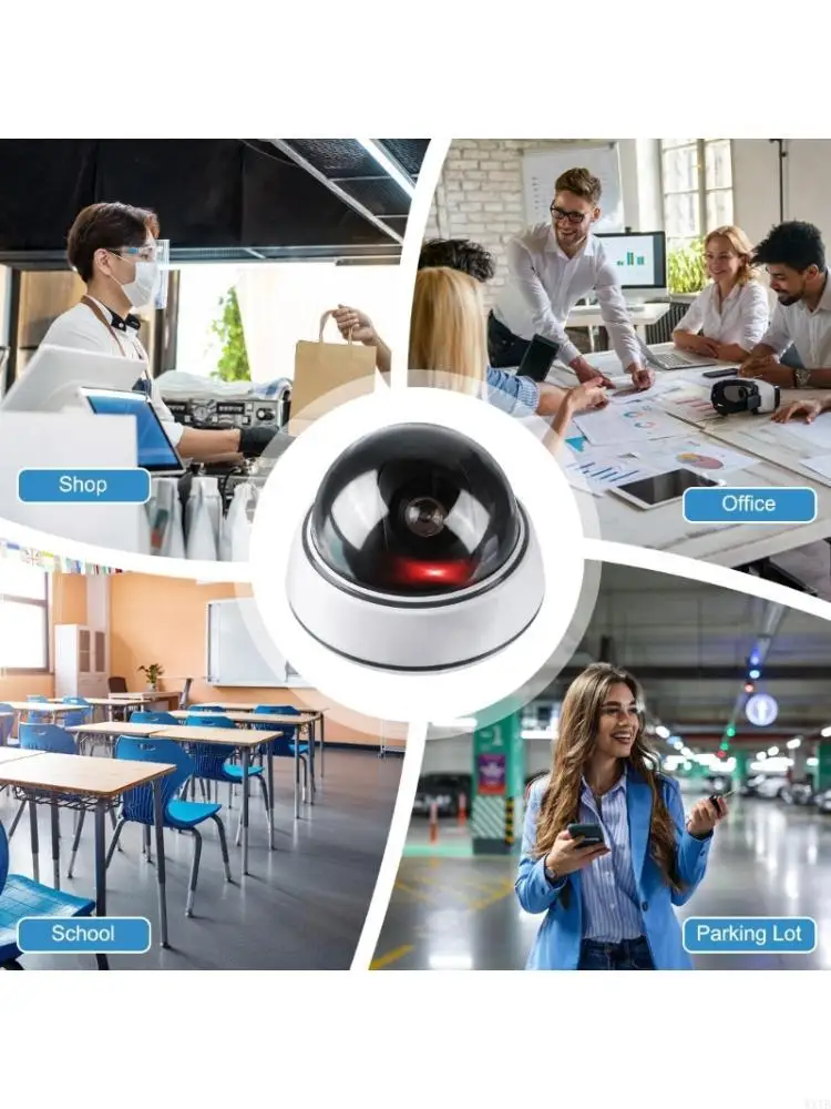 ABS Fake Security Camera Decoy Realistic Design Weatherproof Outdoor Indoor Anti Theft Surveillances Device For Garage Yard