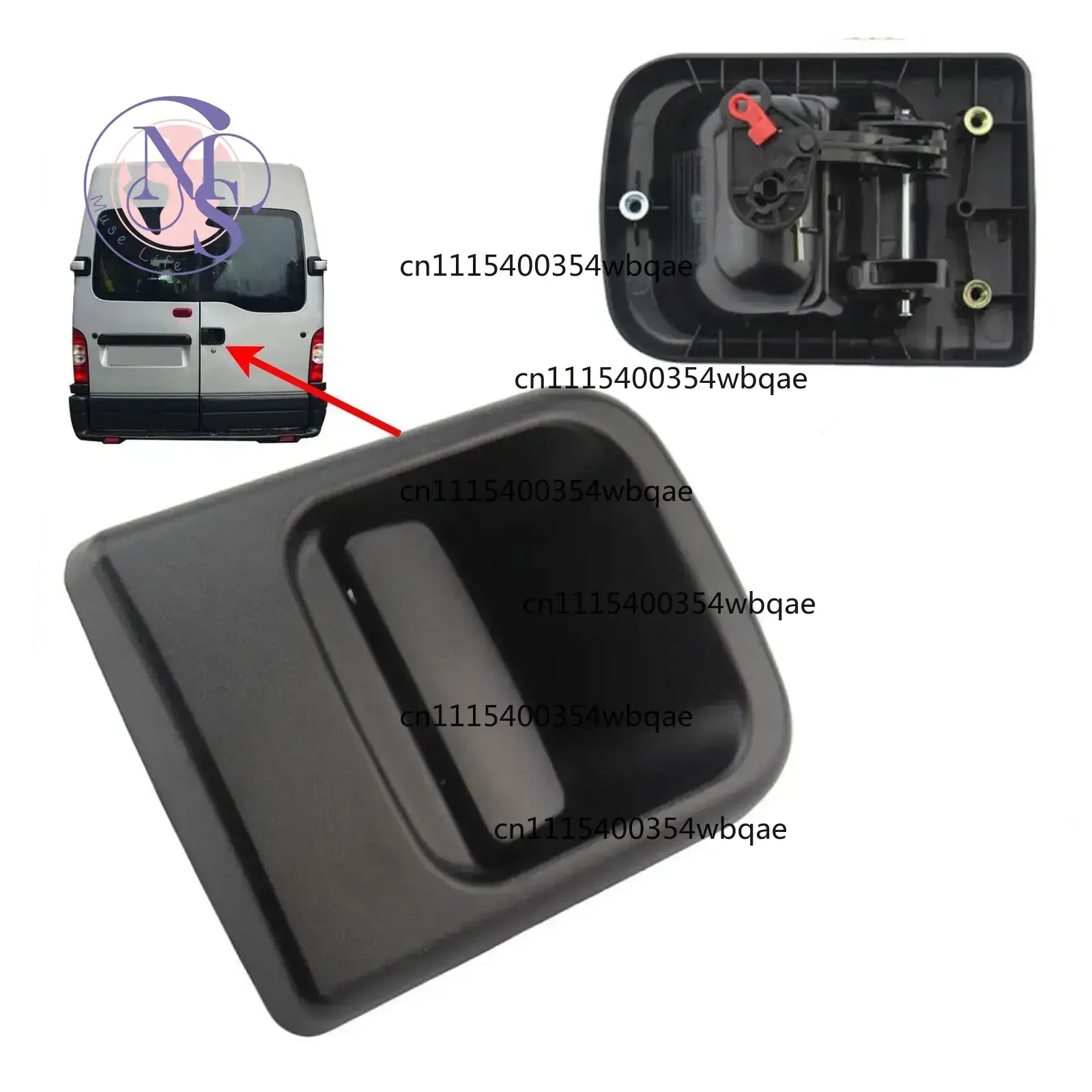 ZOCI-FOR-Rear Tailgate Back Door Handle For Renault Master Movano 7700352433 1998-2010 Exterior Door Handle Replacement Parts