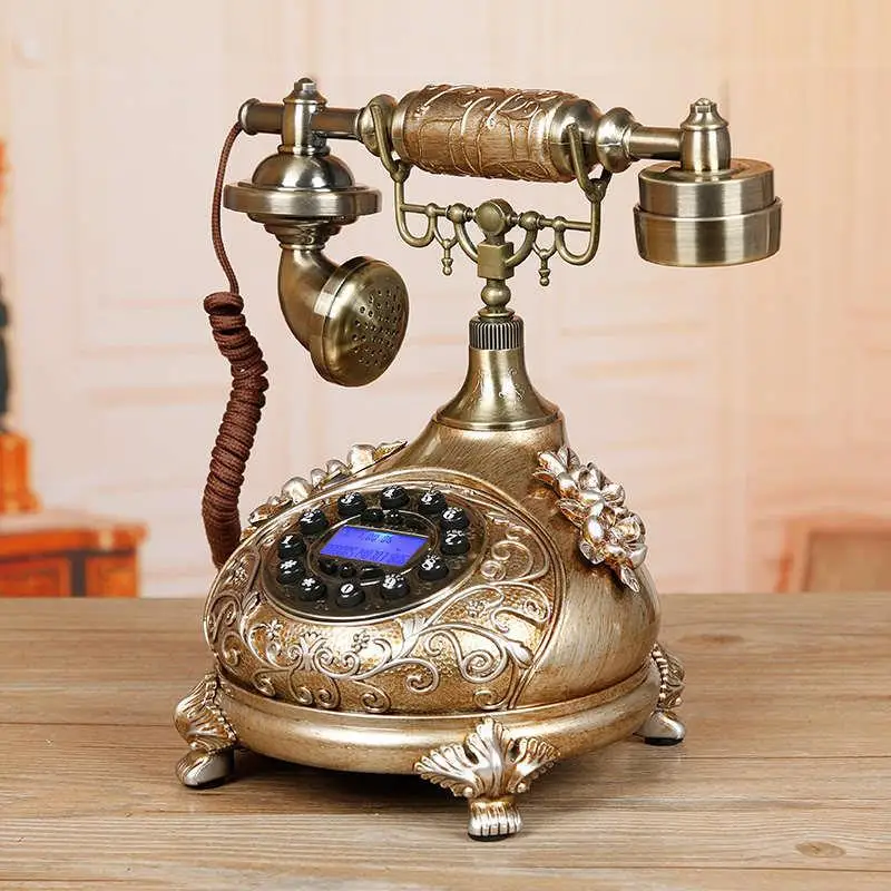 

High-end vintage creative phone European fixed fashion home antique landline bedroom tqj retro guest