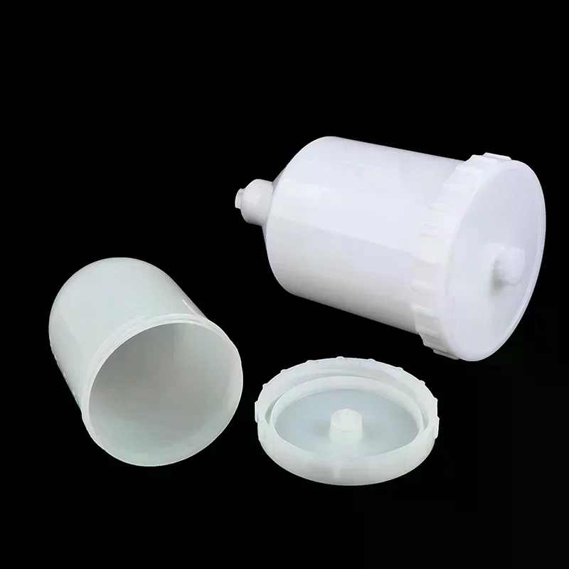 Picture 6: 125ml 250ml 600ml Plastic Spray Paint Pot Sprayer Cup Air Gravity Feed Fastmover Thread Connector For Spray Gun Tools