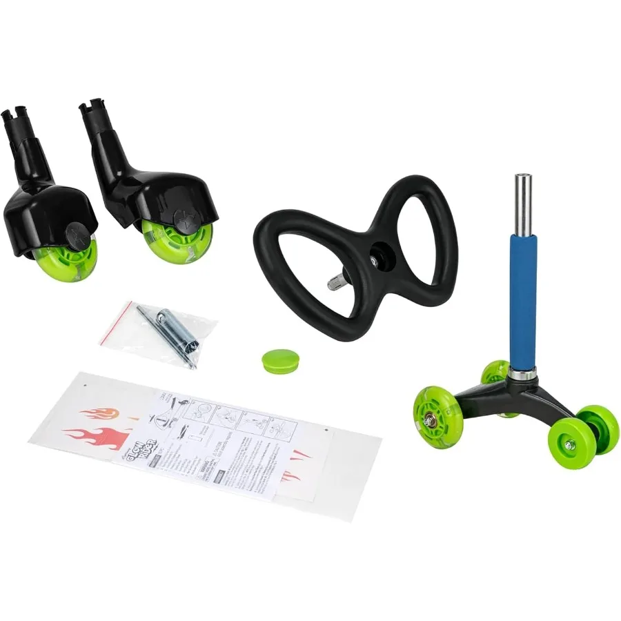 Lightning Glow Rider - Inertia and Movement Powered Ride-On Toy Light-Up Wheels Indoor-Outdoor Play