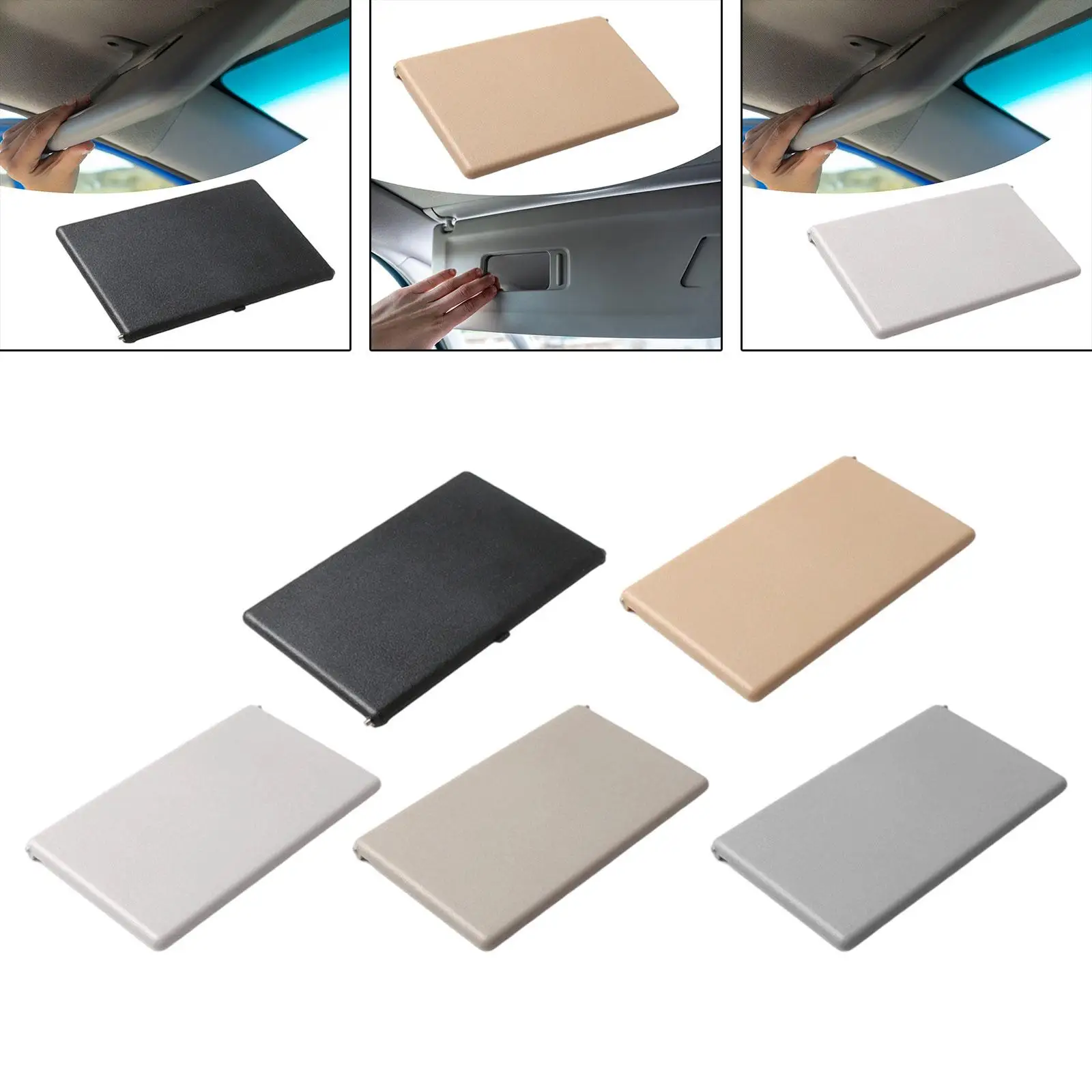 

Sun Visor Mirror Cover Bkjwhzjg Wear Resistant Easy to Use ,Replacement, Sturdy