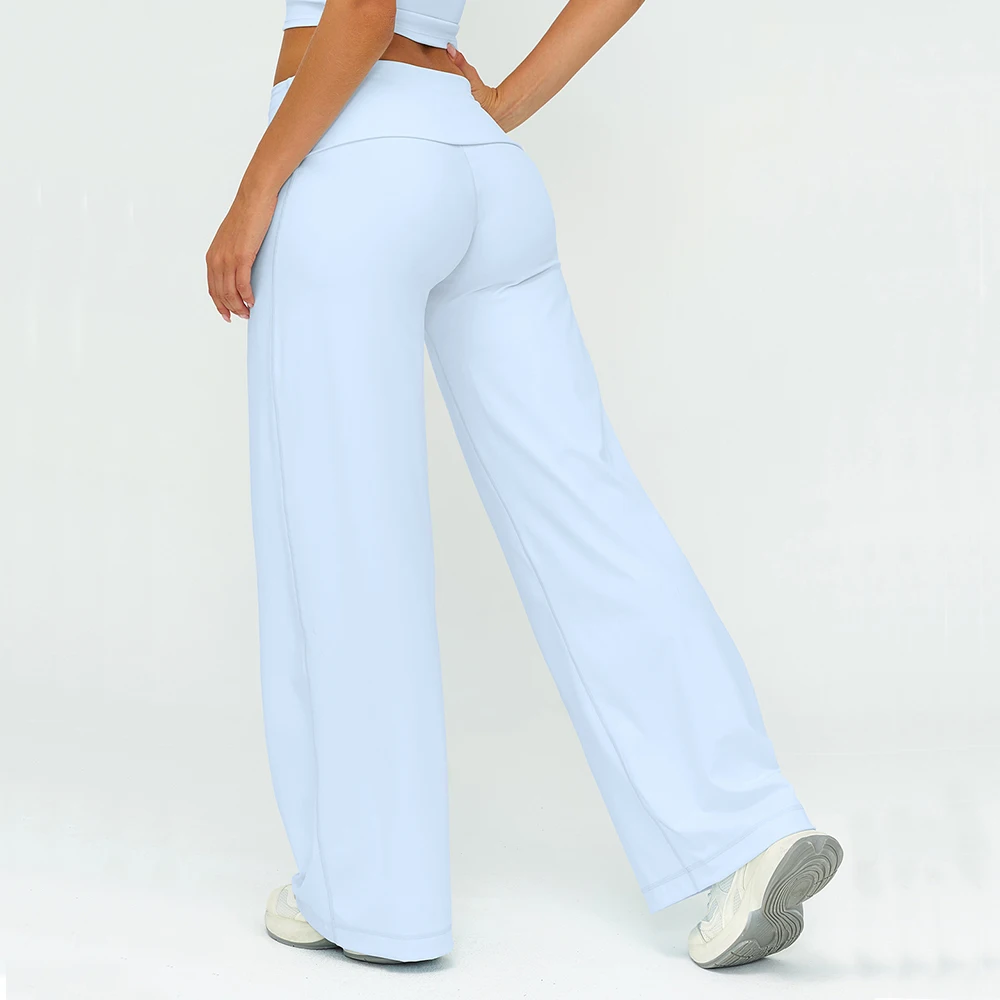 Yoga Bell-bottoms Sweatpant Straight Leg Yoga Pants Women's Loose Tracksuit Wide Leg Outdoor Gym Runing Casual Wide-leg Pants