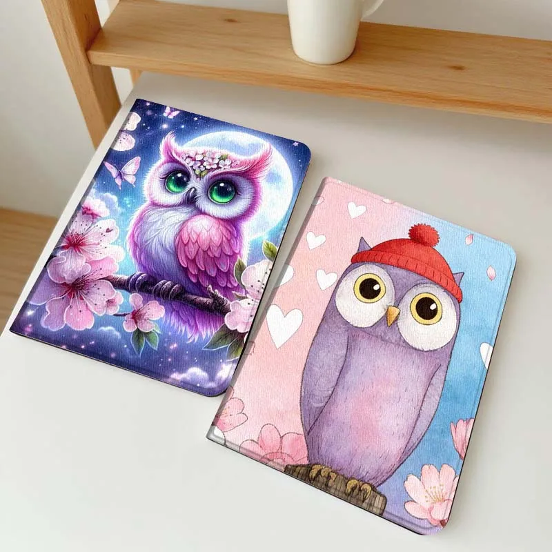 

Cartoon Art Owl Color For Samsung Galaxy Tab A7 A A8 A9 A11 S6 S11 10.1 10.4 10.5 Inch Lite PLus Soft Tablet Case Gift