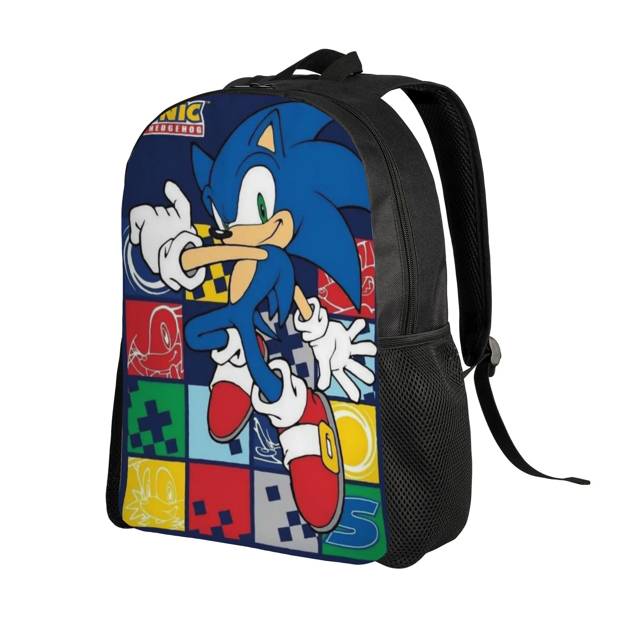 Sonices Cartoon Game Backpack Male  Large Backpacks Polyester Pretty High School Bags College Designer Rucksack