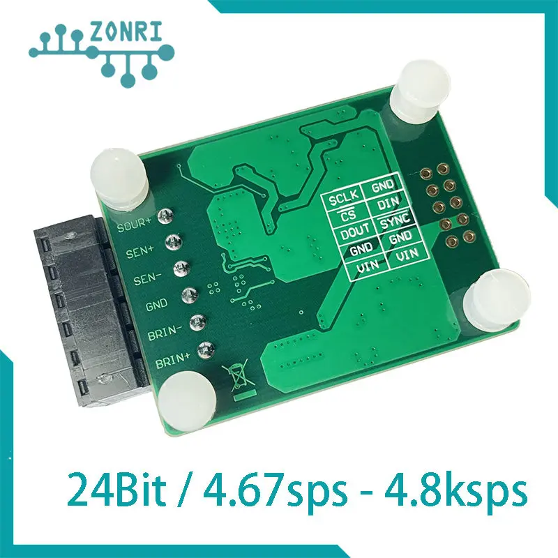 AD7190 24-Bit High-Precision Strain & Pressure Sensor Interface Module, Low Noise, 4.8kSPS