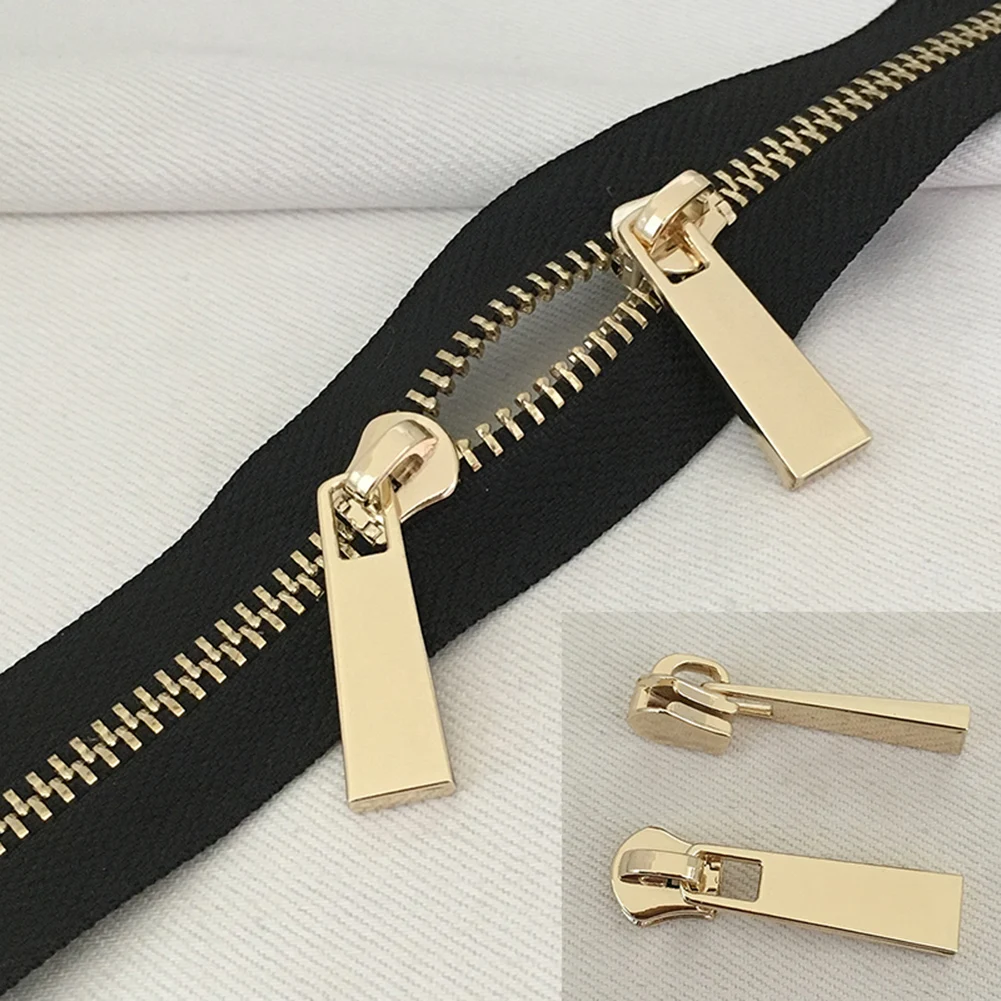 1Pcs Gold Universal Zipper Universal Instant Fix Zippers Repair Kit Replacement Zip Slider Useful Alloy Zipper Head Portable