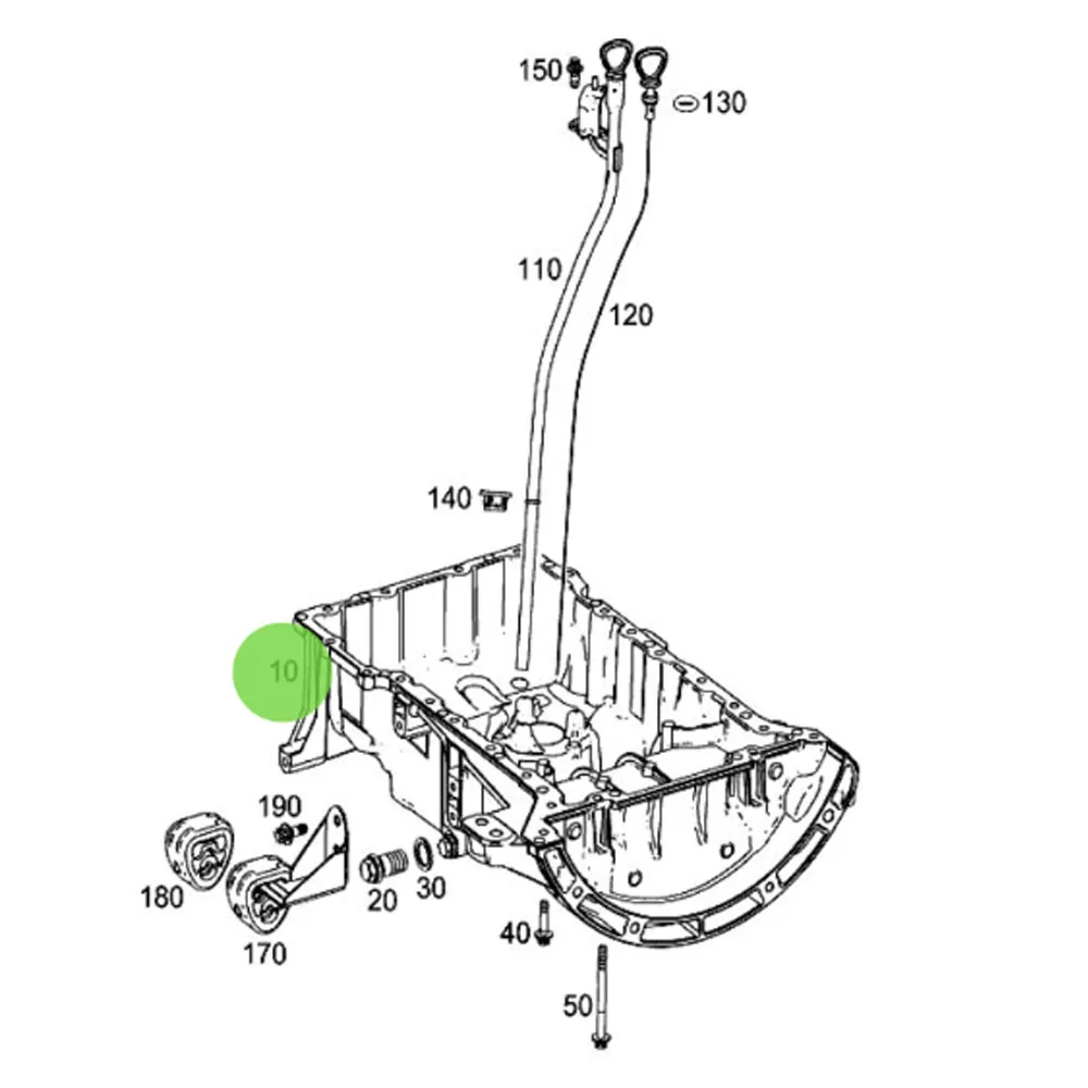 

A1330100013 for MERCEDES-BENZ GLA X156 ENGINE OIL PAN ORIGINAL 1330100013