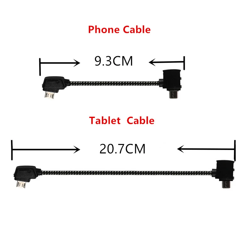 Remote Control Data Cable Phone Tablet Line Nylon Line for DJI Mavic Pro / Air / Mavic 2 Pro Zoom /mavic Mini/ Mini SE Drone