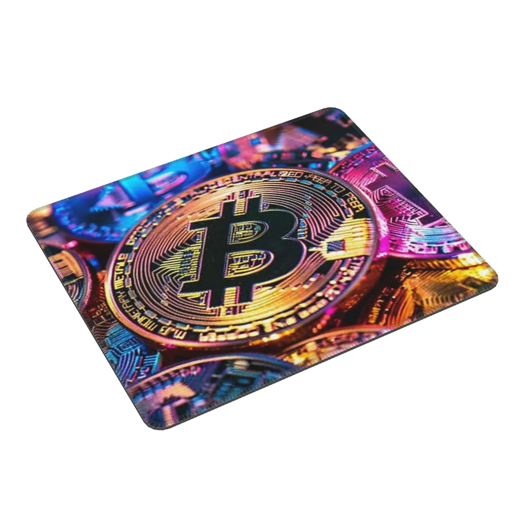 Bitcoin Cryptocurrency Art Mouse Pad Computer Keyboard Mouse Mat Gamer PC Laptop Desk Mat Office Table Mats