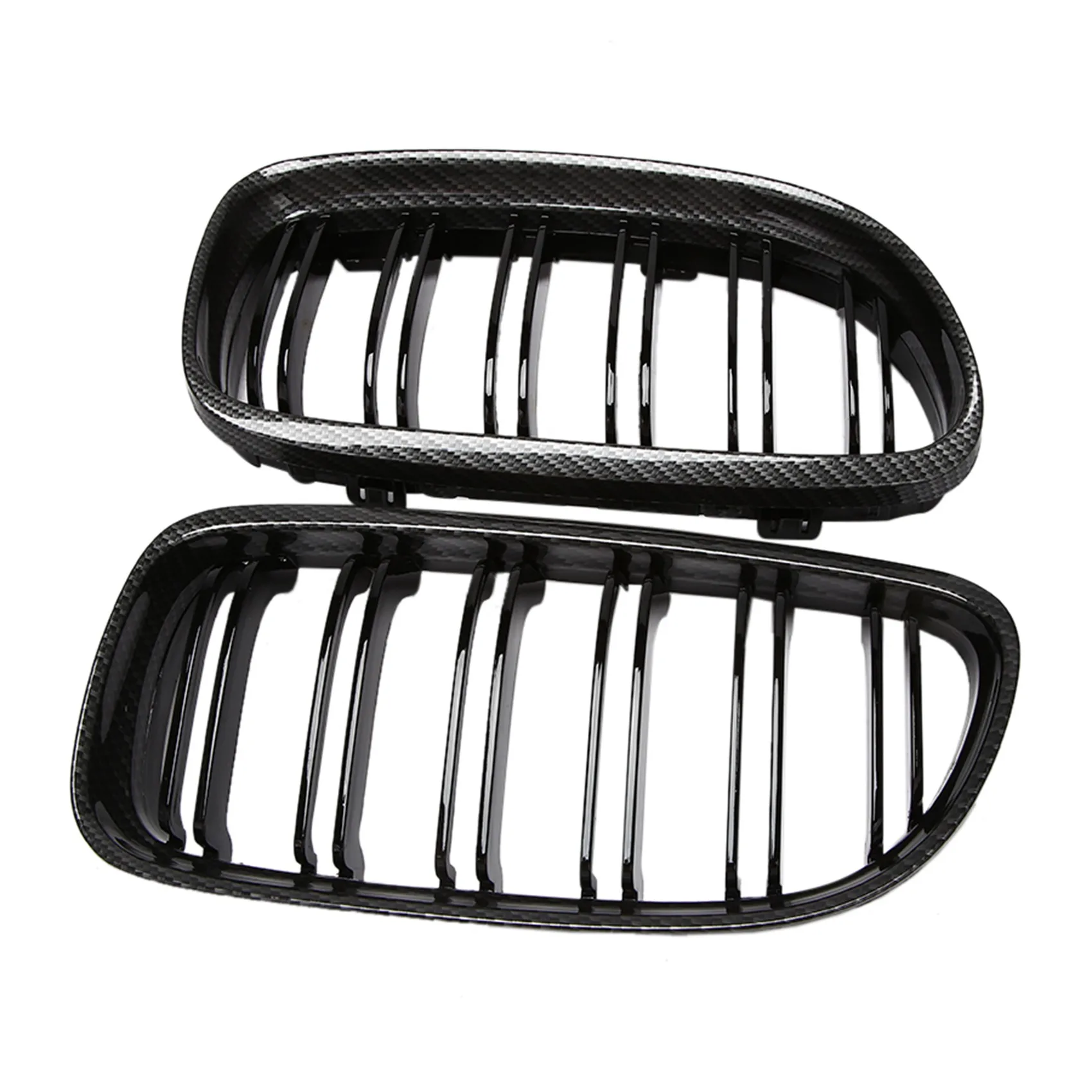 Fit For-BMW 3 Series E90 LCI Facelift 09-12 Carbon Fiber Front Kidney Double Slat Grille 51137201969,