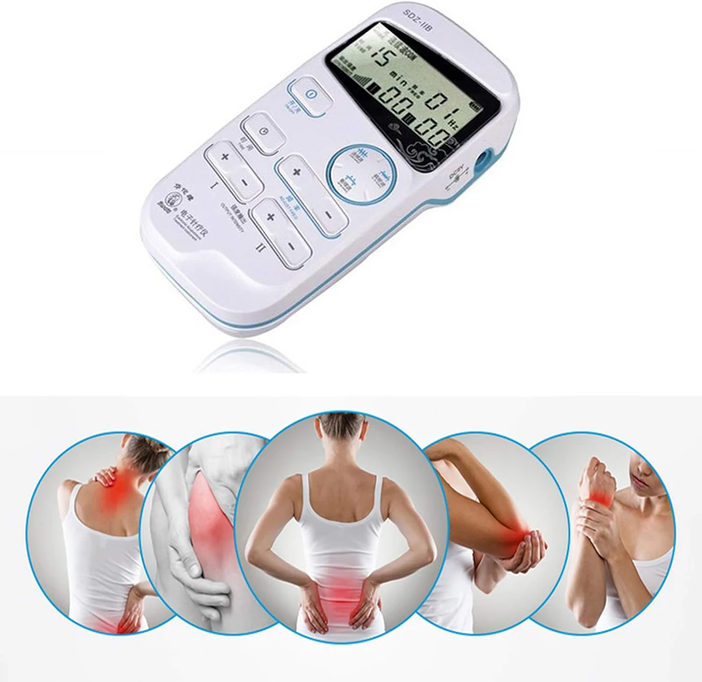 

EMS Muscle Stimulator 2 Channel Electroacupuncture Device Low Frequency Pulse Massager Pain Relief Therapy Fitness Recovery