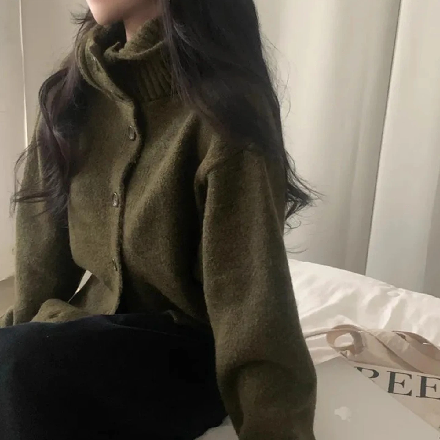 

Мягкий уютный цветной вязаный кардиган с капюшоном, женский осенний новый топ Sle ort, повседневный свободный крой, длинный...