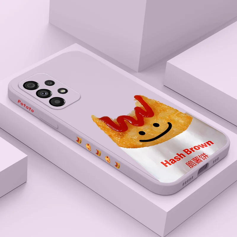 

Animated Food Case For Samsung Galaxy A73 A53 A33 A23 A13 A03 A72 A52 A52S A32 A22 A12 A02 A02S A71 A51 A31 A21S 4G 5G Cover