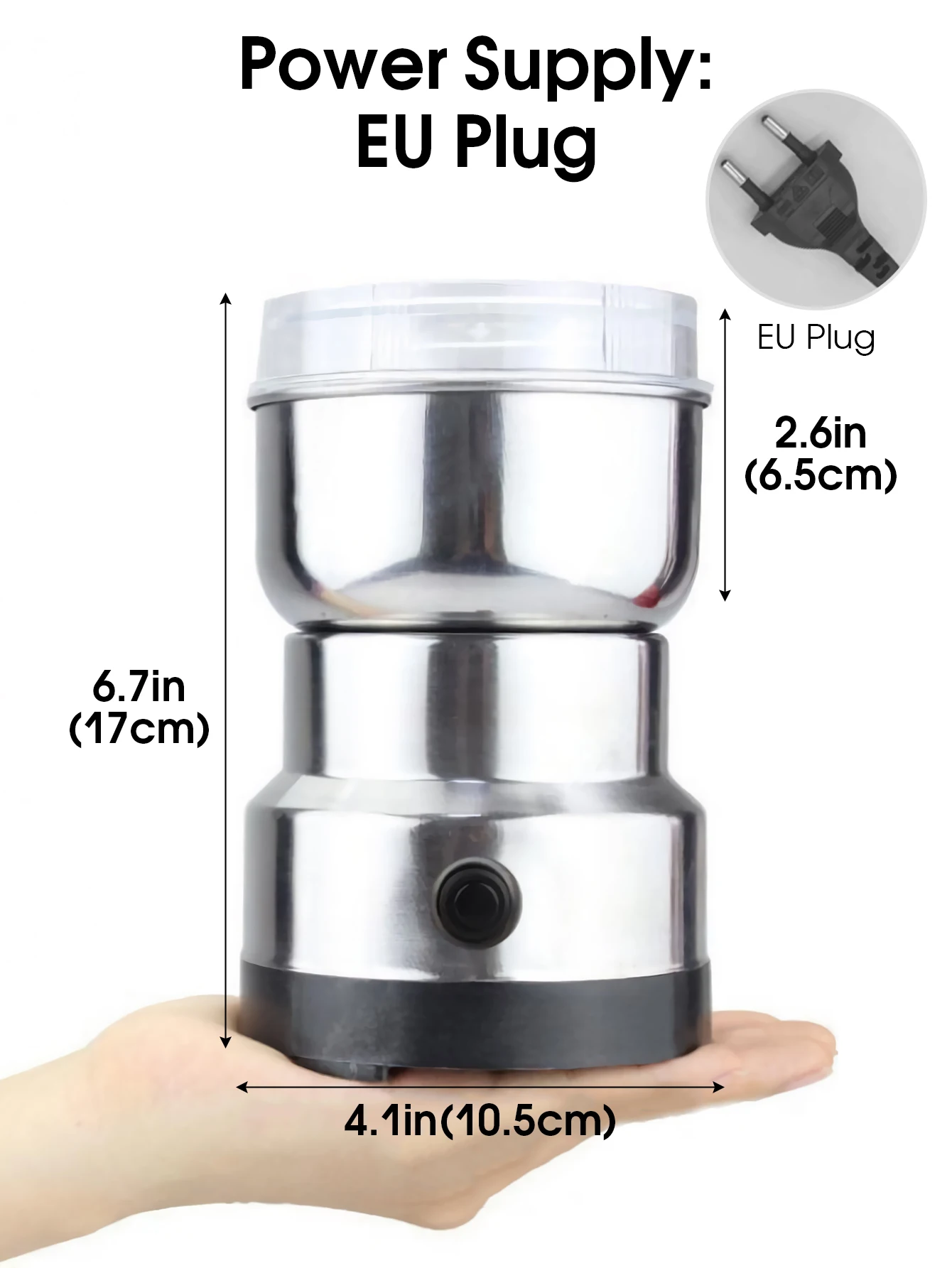 Mini Electric Grinder Household 300ml Ultrafine Baby Food Pulverizer Coffee Grinder Spice Pepper Grinder Grain Mill 4 Blades