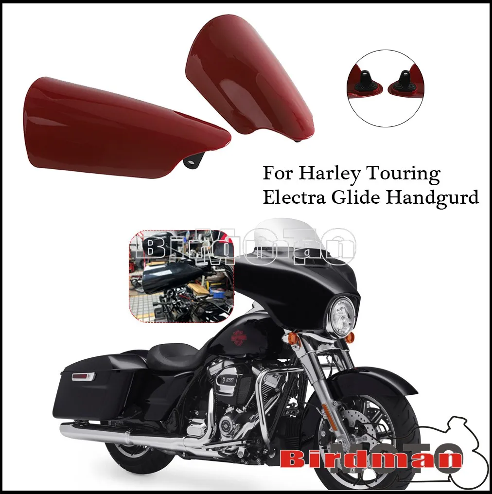 For Harley Touring Electra Glide Standard FLHTP FLHT 2019-2020 Motorcycle Handguards PP Plastic Handlebar Protector Cover