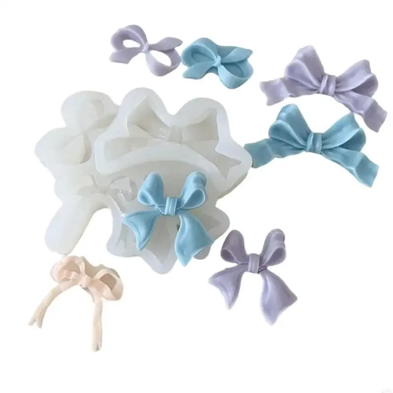 Multipurpose Bowknot Chocolate and Fondant Embellishments Mould for Handmade Candy and Cup cake Toppers at Parties Q5WC