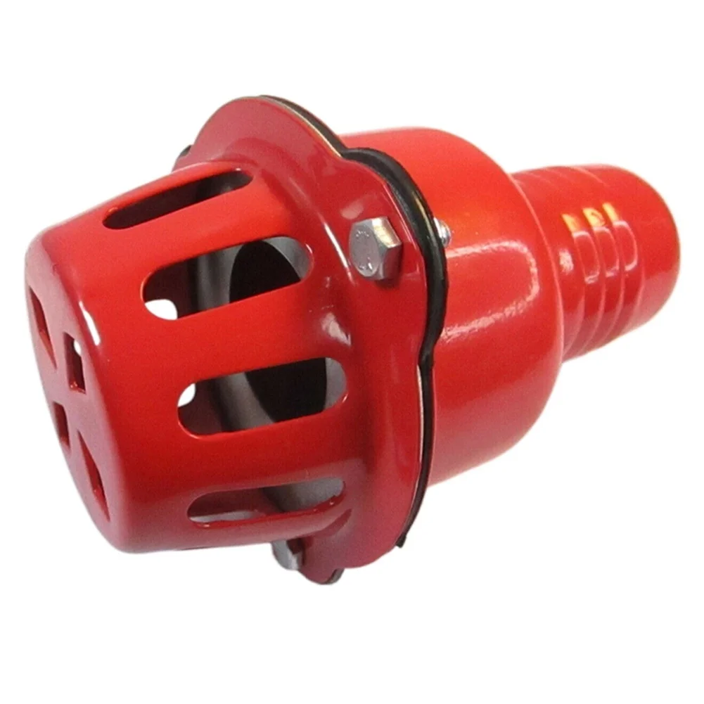 2 Pcs Iron Pump Check Valve 2 Inch With Filter Bucket And Gasket For Engine Water Pump Way Flow Prevention Of Backflow