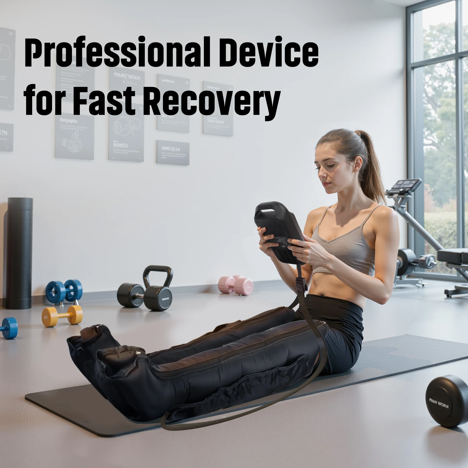 

Full Leg Massager with 4 Air Chambers,Cordless USB-Powered Compression Boots for Relaxation and Daily Leg Care, Ideal for Post-W