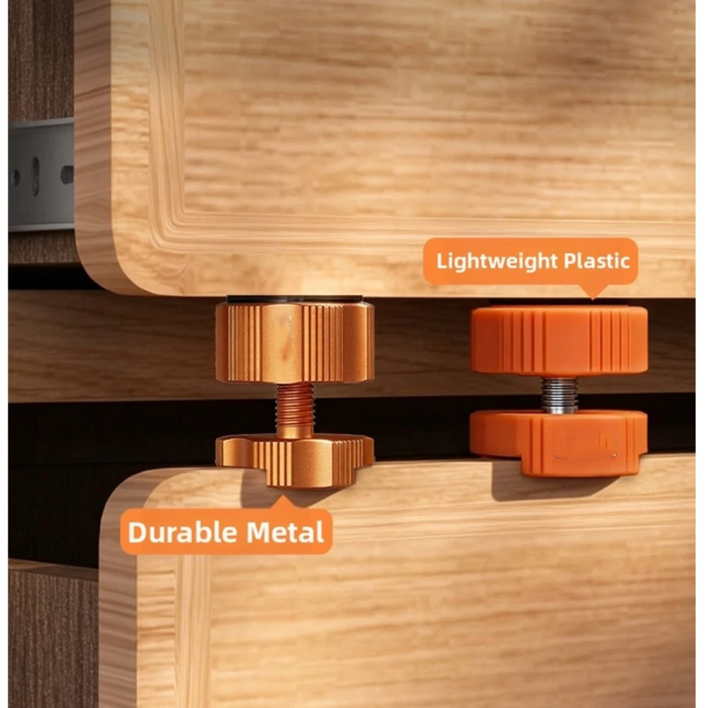 Aluminum Alloy Plastic Drawer Panel Support Rotating Height Adjustable Adjuster Drawer Panel Adjuster Support