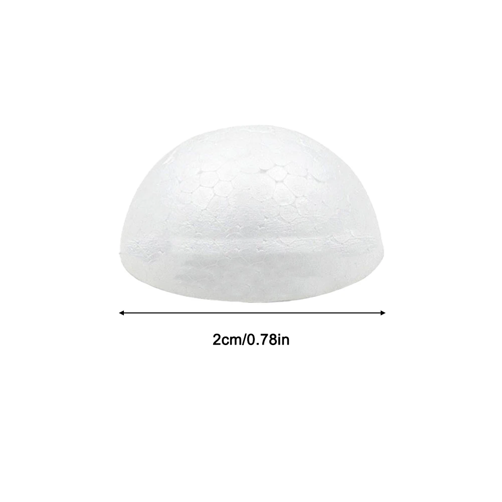 10 Foam Hemisphere Balls for Crafting DIY Model Making Educational Activities and Home Decoration Round Blank Foam Spheres