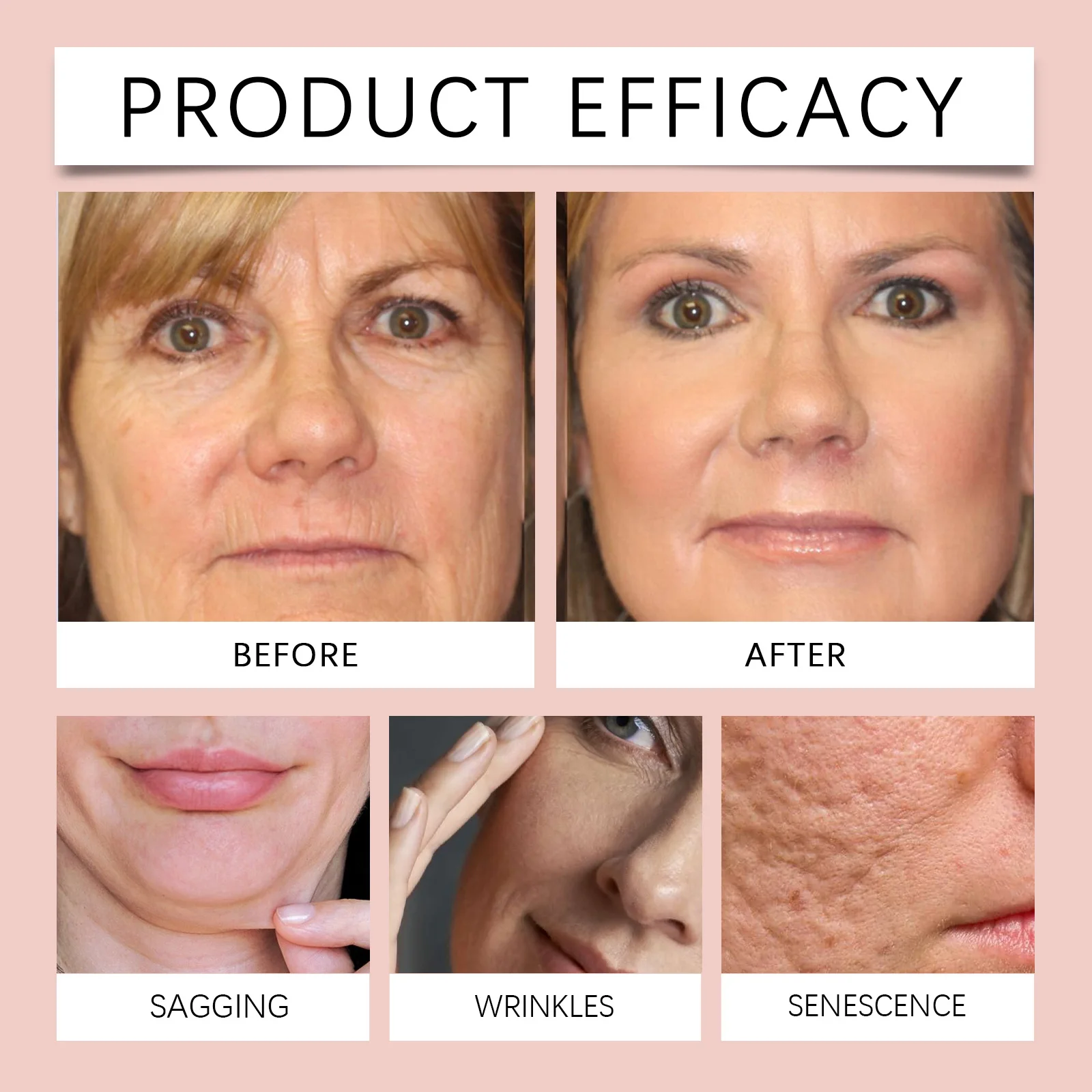 Mascarilla Facial de Colágeno Hoygi, Antiarrugas, Reafirmante, Hidratante, Fácil de Despegar, para Todo Tipo de Piel, No Irritante, Limpieza Profunda, Iluminadora