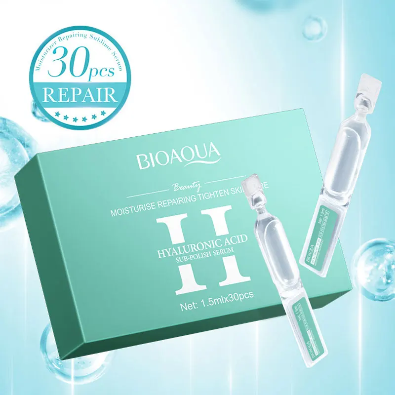BIOAOUA Hyaluronic Acid Moisturizing Repair Second Spread Serum Reduces Fine Lines Repairs Skin Improves Rough Care Products