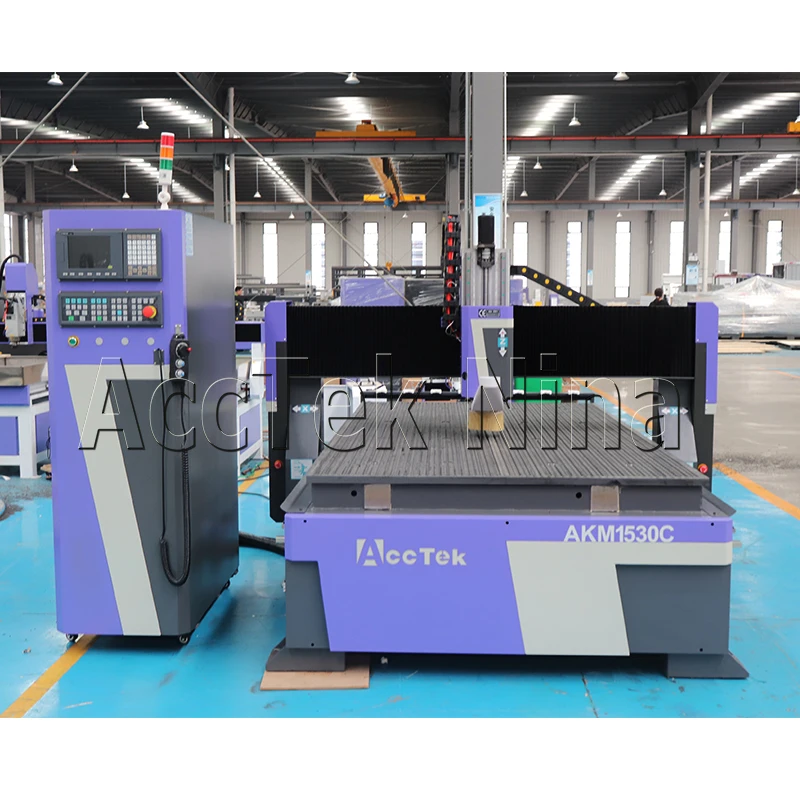AccTek Heavy Duty ATC CNC Router Machine for Wood MDF Acrylic Aluminum Composite Panel Processing