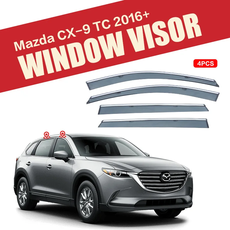 

For Mazda CX-9 TB TC Window visor Weather Shield Side Window Deflector Car windshield weather shield Car accessories