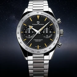 PAGANI DESIGN 2026 Mens watches Moon Quartz  Watch men speed Sport waterproof Chronograph AR Sapphire VK64 Steel Retro Luminous