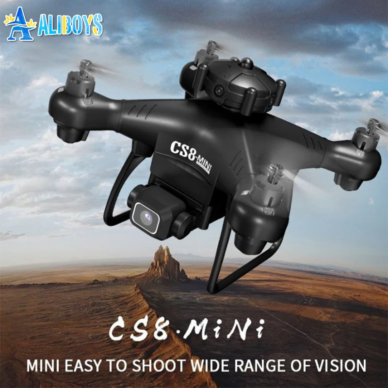 CS8 RC Drone with Camera Obstacle Avoidance UAV Aerial Photography Helicopter Optical Flow Position Aircraft Kid Christmas Toy