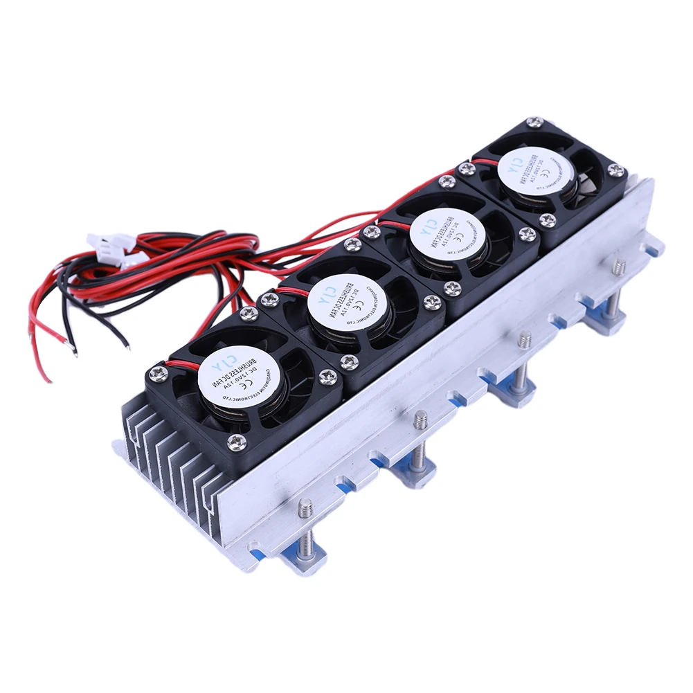 

288W DIY Semiconductor Air Conditioner Cooling System DC12V Semiconductor Cooling System DIY Kit for Air Conditioning Fan