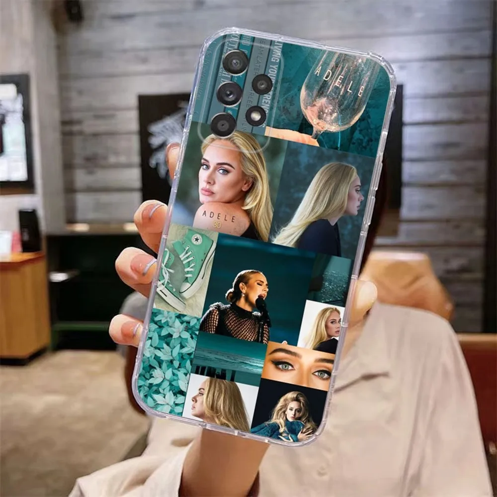 Singer A-Adele Phone Case For Samsung Galaxy A71,70,52,51,40,31,A50,30S,21S,Note20ultra Transparent Cover