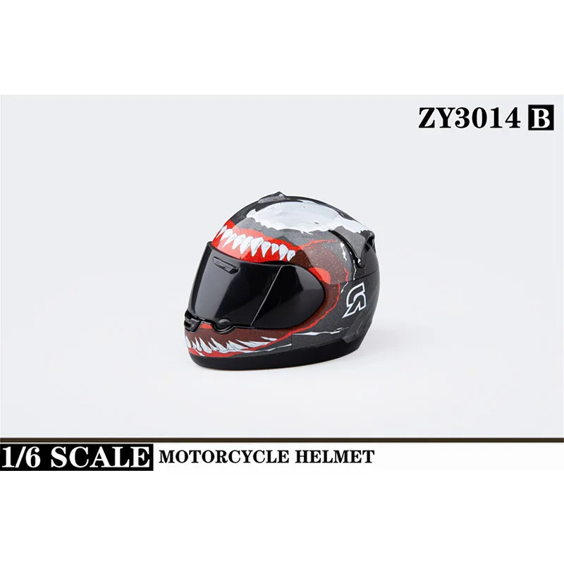 

NEW 1/6 Scale Mini Motorcycle Helmet Plastic Model for 12 Inch Action Figure Male TBL PH Body Dolls Car Accessories Collections