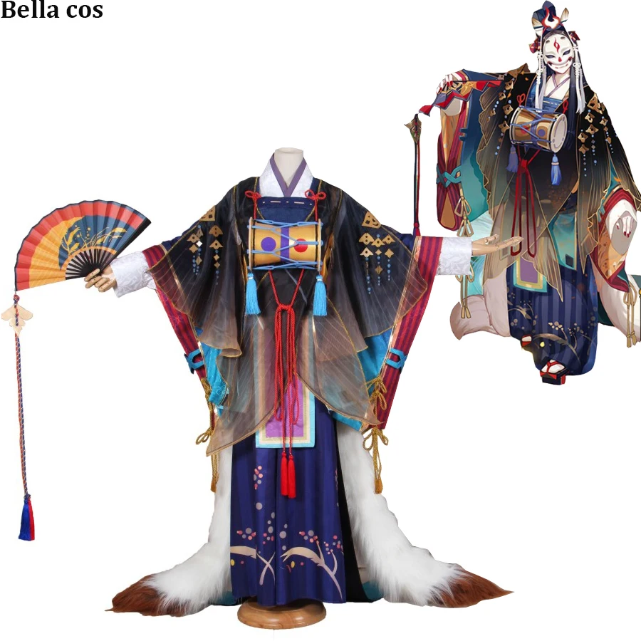 Custom Size SSR Onmyoji Tamamo no Mae Cosplay Costume First Unawaken Kimono Dress Wafuku Uniform Halloween Costumes Anime Outfit