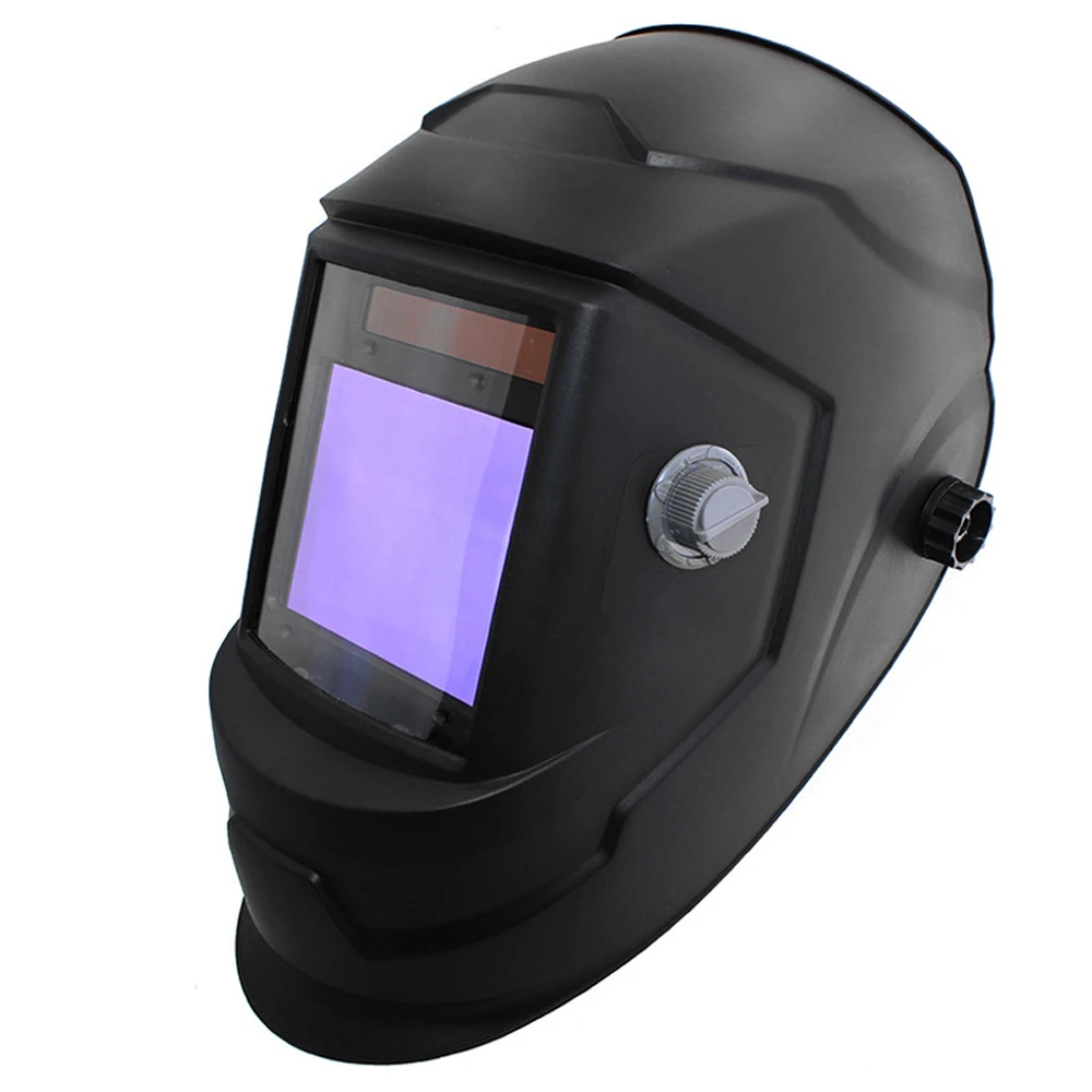 Large Viewing Welding Helmet Auto Darkening Multifunctional Welding Facemask Solar Welder Protective Mask with 4 Arc Sensors