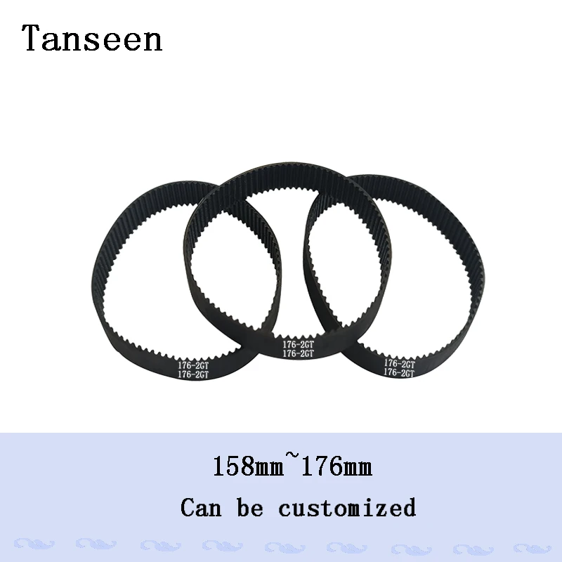 1pc Selling,2GT GT2 Timing Belts,Rubber Belts,Transmission Belts,158mm,160mm,162mm,164mm,166mm,168mm,170mm,172mm,174mm,176mm